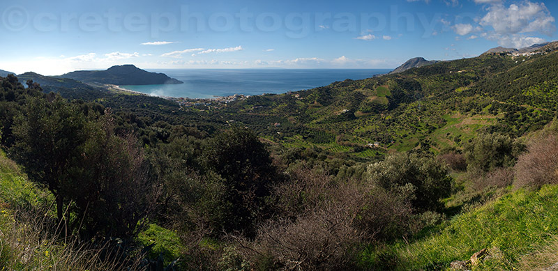 Plakias from above