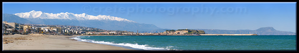 Looking toward Rethymno and the White Mountains