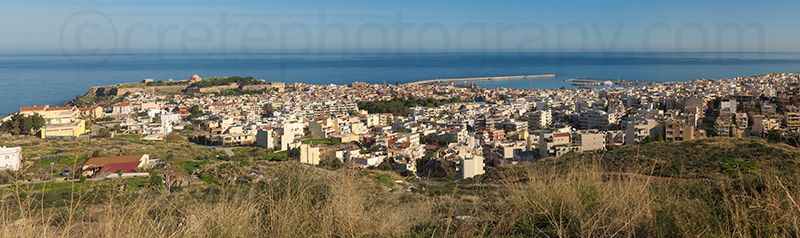 Above Rethymnon town