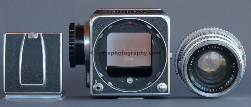 Hasselblad 500C lens removed