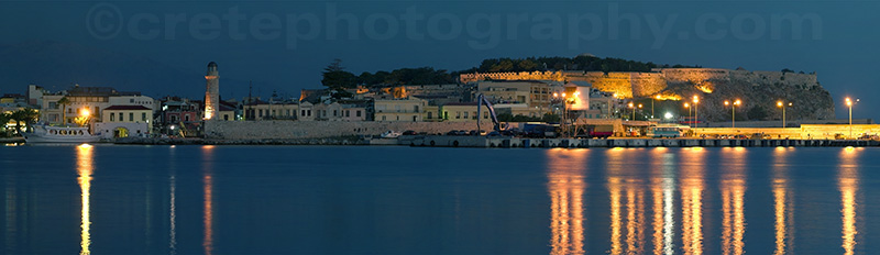 Rethymnon harbour and Fortezza