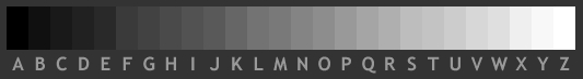 Grey scale chart