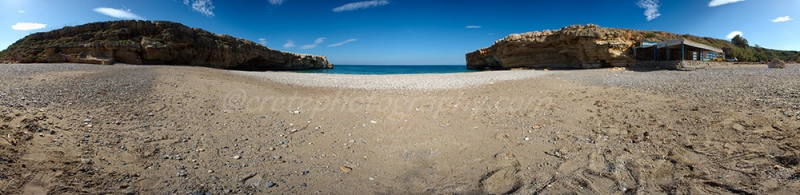 Latzima beach 360 degree panorama