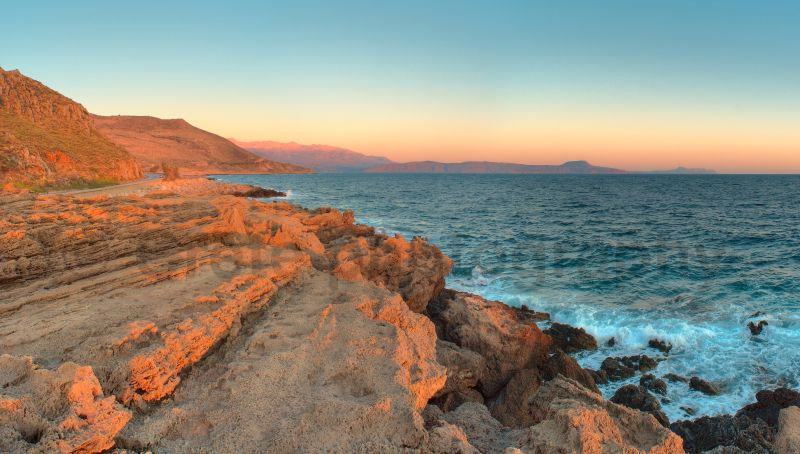 Cretan Sea and White Mountain range