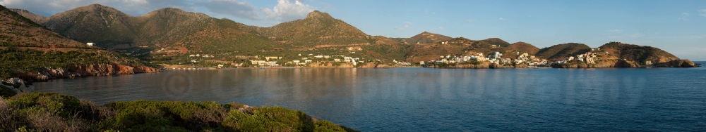 Panoramic image of the Cretan resort of Bali